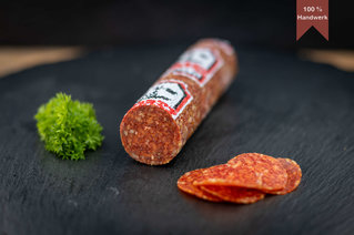 Scharfe Salami von der Metzgerei Prüfer