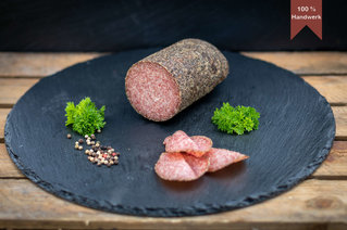 Pfeffersalami von der Metzgerei Prüfer
